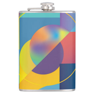 Creative Geometric: Abstract Vintage Cover. Flask