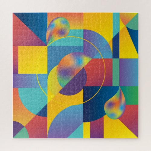 Creative Geometric Abstract Vintage Cover Jigsaw Puzzle