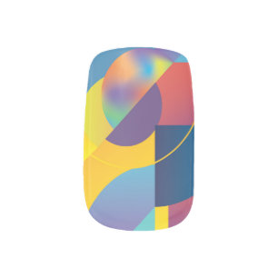 Creative Geometric: Abstract Vintage Cover. Minx Nail Art