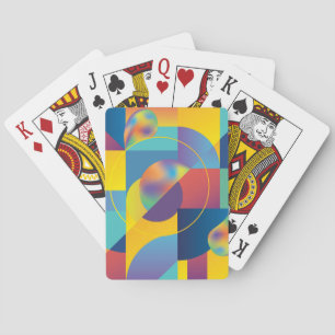 Creative Geometric: Abstract Vintage Cover. Poker Cards
