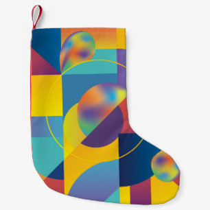 Creative Geometric: Abstract Vintage Cover. Small Christmas Stocking