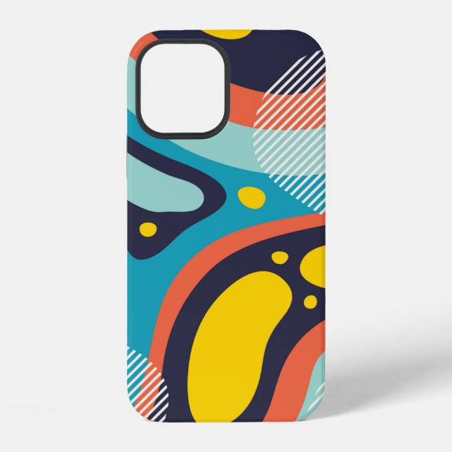 Creative geometric colorful background with patter iphone case (Back)