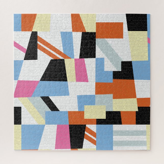 Creative Geometric: Length Pattern Design Jigsaw Puzzle (Vertical)