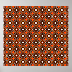 Creative Geometric, Modern Abstract Red. Poster