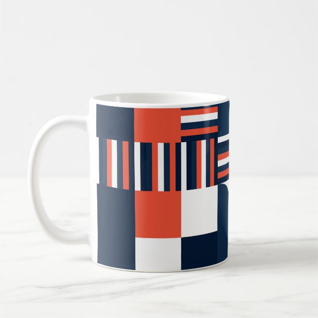 Creative Geometric: Modern Seamless Design Coffee Mug (Left)