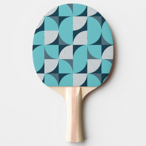 Creative geometric shape pattern ping pong paddle