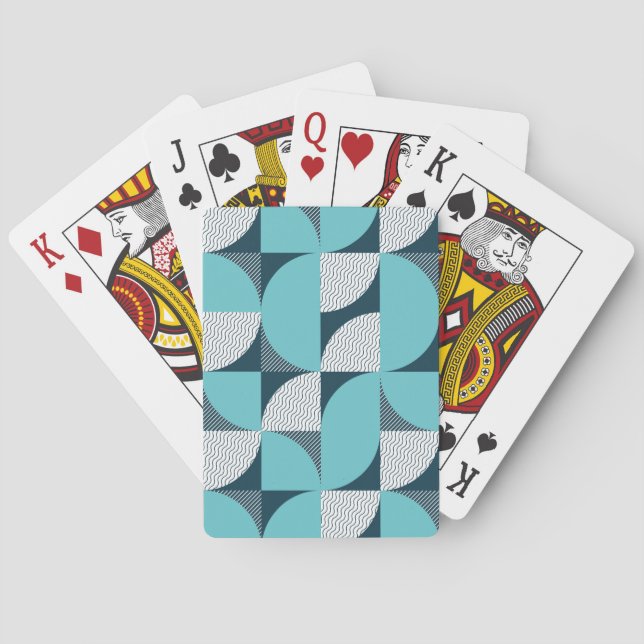 Creative geometric shape pattern poker cards (Back)