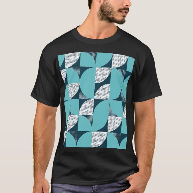 Creative geometric shape pattern T-Shirt (Front)