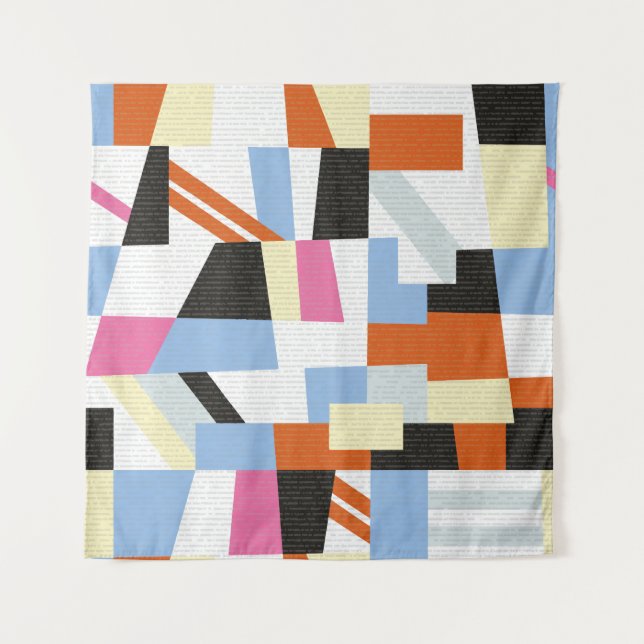 Creative geometric shapes, length pattern design tapestry (Front)