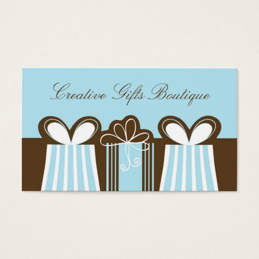 Customizable Creative Gifts Shop Business Card