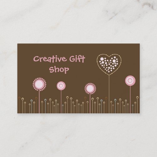 Creative Gifts Shop Business Card