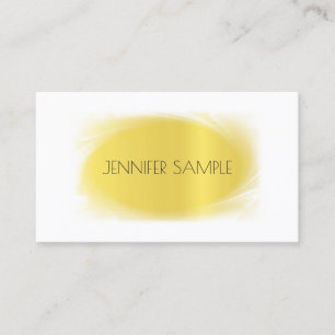 Creative Glamour Design Modern Gold Luxury Plain Business Card