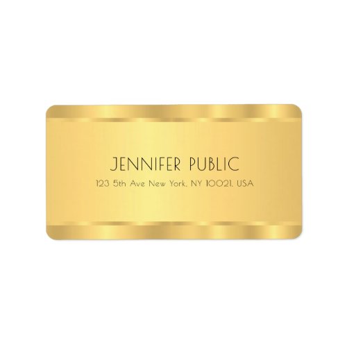 Creative Glamour Gold Elegant Template Modern Label