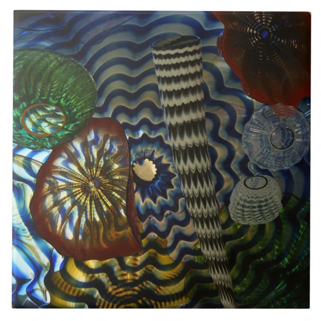 Creative Glass Blowing  Ceramic Tile (Front)
