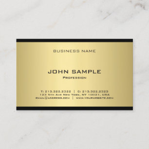 Creative Gold Look Professional Modern Template Business Card