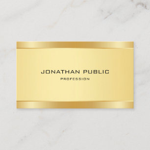Creative Gold Modern Minimalist Template Elegant Business Card