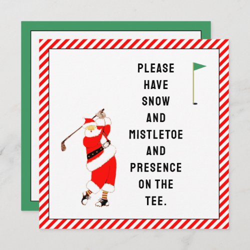 Creative Golf Christmas Card