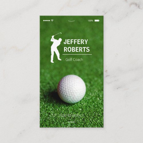 Creative Golfer Golf Coach Business Cards