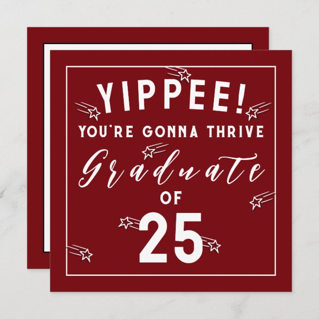 Creative Graduation 2025 Card (Front/Back)