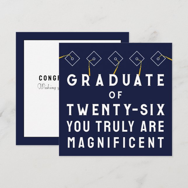 Creative Graduation 2026 Card (Front/Back)