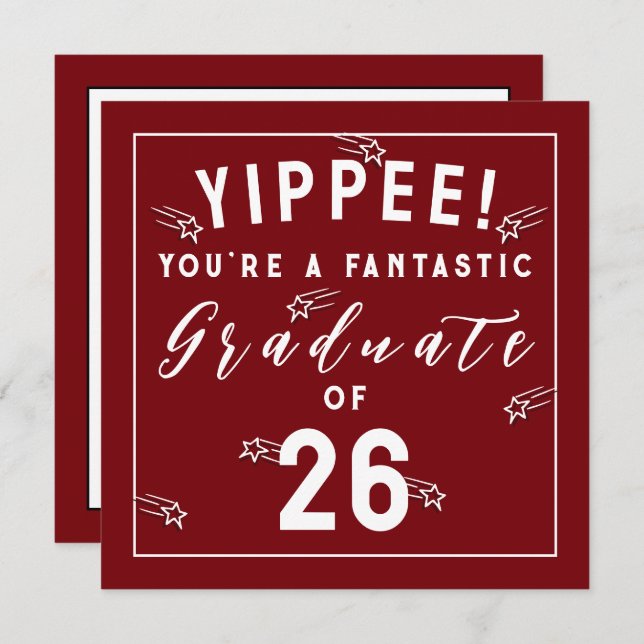 Creative Graduation 2026 Card (Front/Back)