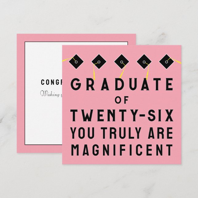 Creative Graduation Class of 2026 Card (Front/Back)