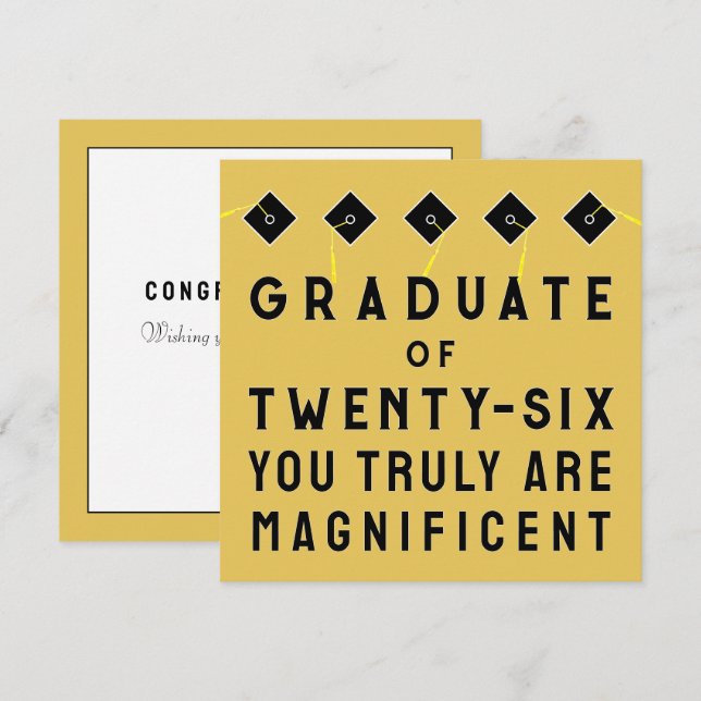Creative Graduation Class of 2026 Card (Front/Back)