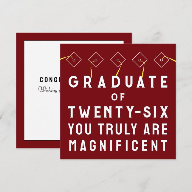 Creative Graduation Class of 2026 Card (Front/Back)