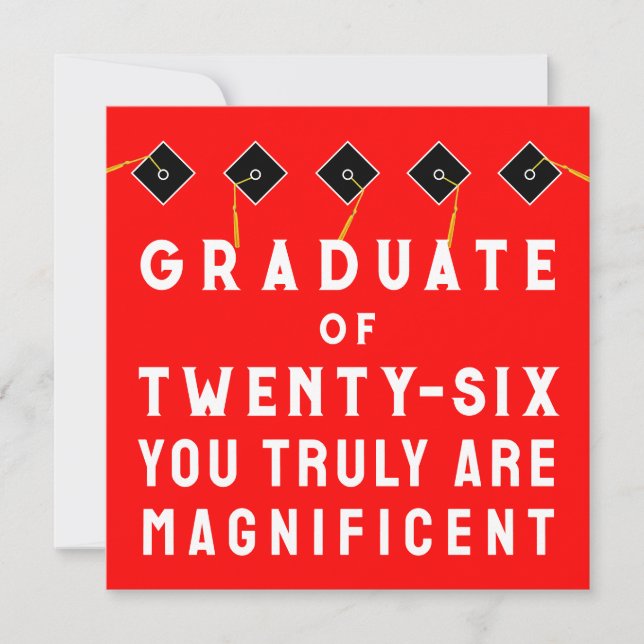 Creative Graduation Class of 2026 Card (Front)