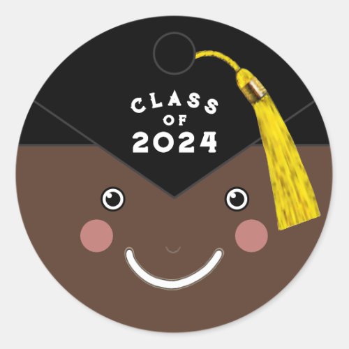 Creative Graduation Classic Round Sticker