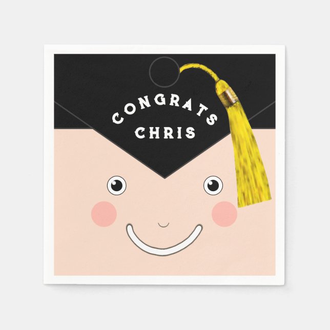 Creative Graduation Party Napkins (Front)