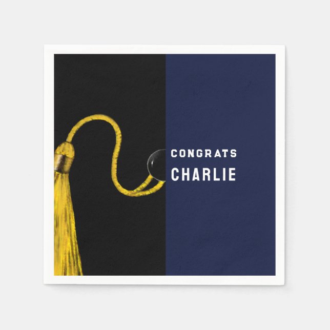 Creative Graduation Party Paper Napkins (Front)