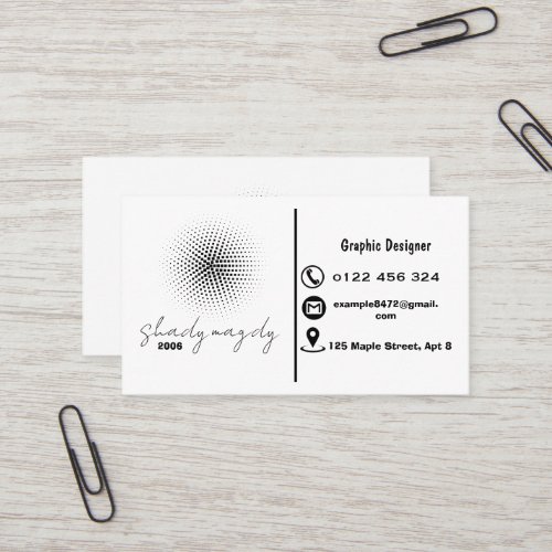 Creative Graphic Designer Business Card