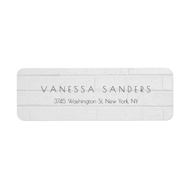 Creative Gray Wall Professional Modern Unique Label (Front)