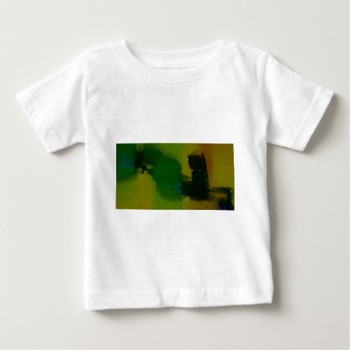 Creative Green Yellow Abstract Baby T_Shirt