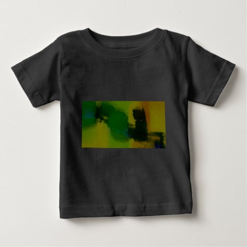 Creative Green Yellow Abstract Baby T_Shirt