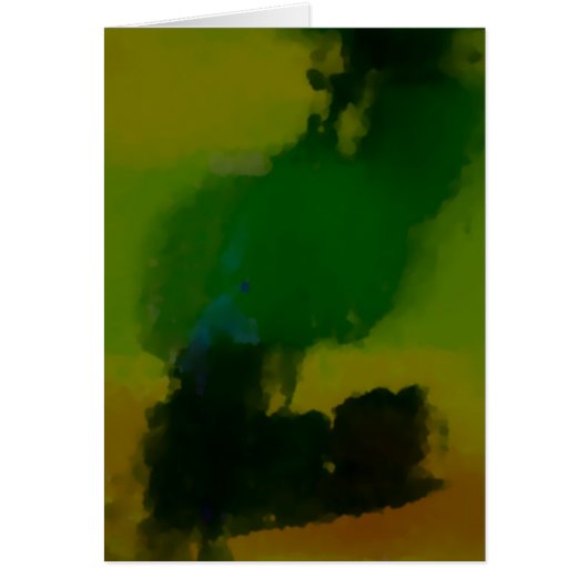 Creative Green Yellow Abstract Cards (Front)