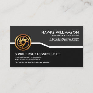 Creative Grey Black Layers Corporate Business Card