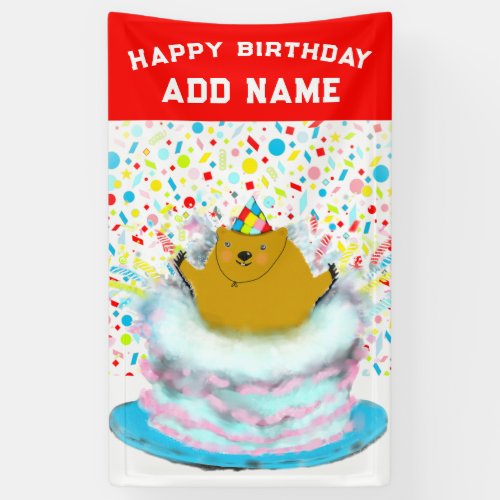 Creative Groundhog Day Birthday Banner