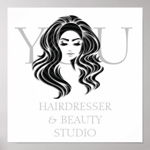 Creative Hair Salon Beauty Studio Lashes Extension Poster