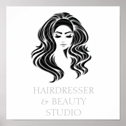 Creative Hair Salon Beauty Studio Lashes Shop Poster