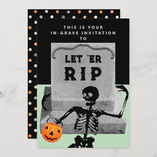 Creative Halloween Party Invitation (Front/Back)