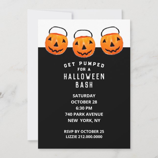 Creative Halloween Party Invitation (Front)