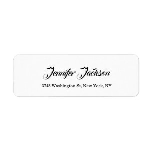 Creative Handwriting Minimalist Professional Label