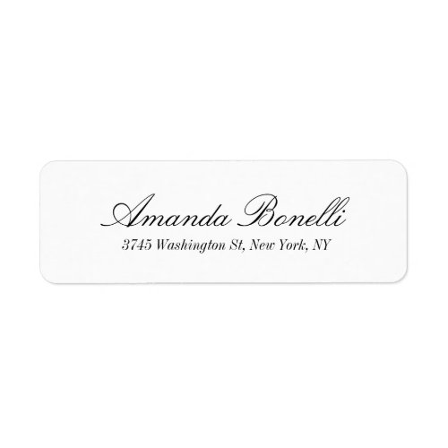 Creative Handwriting Simple Elegant Modern White Label