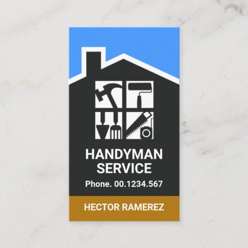 Creative Handyman Home Roof Windows Business Card