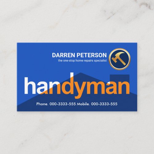 Creative Handyman Rooftop Signage Business Card
