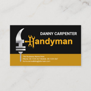 Creative Handyman's Hammer Home Renovation Business Card