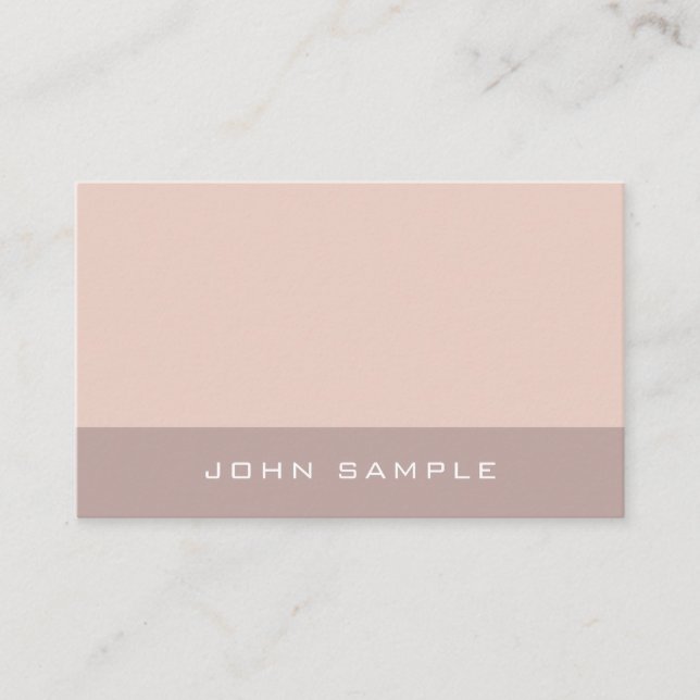 Creative Harmonic Colors Professional Simple Plain Business Card (Front)
