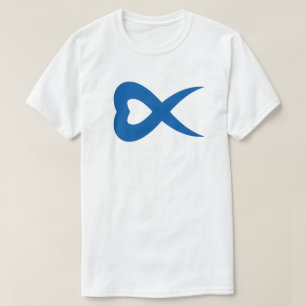 Creative Heart Letter X Monogram T-Shirt